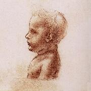 Profile of a child, LEONARDO da Vinci